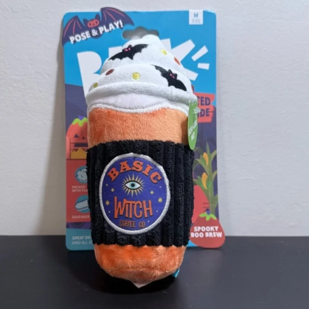 BARK Spooky Boo‎ Brew Dog Toy | Medium | NWT